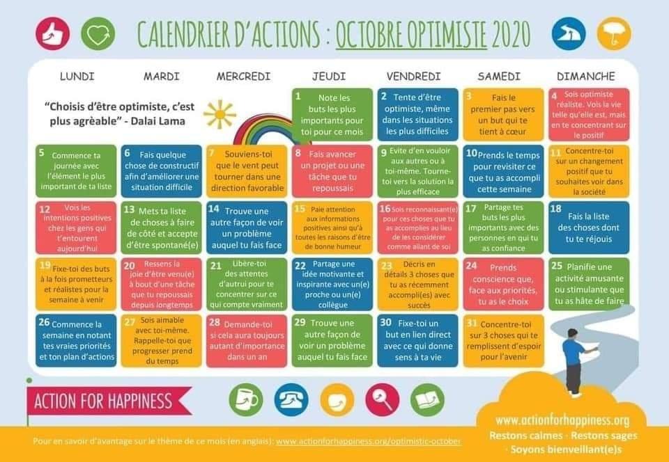 Un calendrier très sympa que je partage.
 J'a…