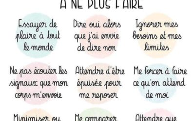 Liste des choses à ne plus faire