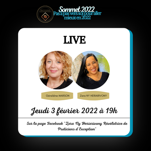 Sommet 2022 : Rendez-vous avec Géraldine Marson, Sophrologue, sur un live