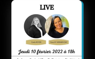 Sommet 2022 : Rendez-vous avec Carla Royer, Energéticienne, sur un live avec Zara Ny Heriarivony