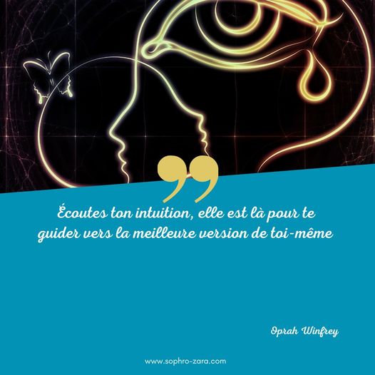 Cultivons notre intuition  car elle est la voix de notre âme . Elle nous guide v…