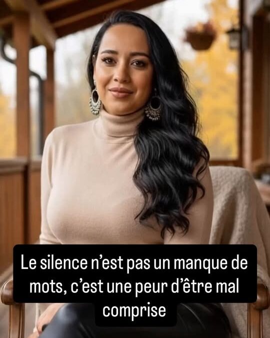 Le silence n’est pas un manque de mots, c’est une peur d’être mal comprise.Je ne…