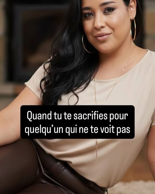Tu donnes tout.
Il est là… sans vraiment l’être.
Et tu continues quand même.

Si…